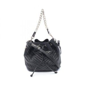 Saint Laurent Paris Emanuel Black Leather Bucket Bag